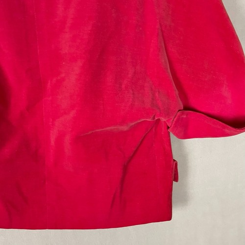 Vintage Razook's Women's Velvet Feel Pink Jacket Check Measurements Pockets - Picture 11 of 18