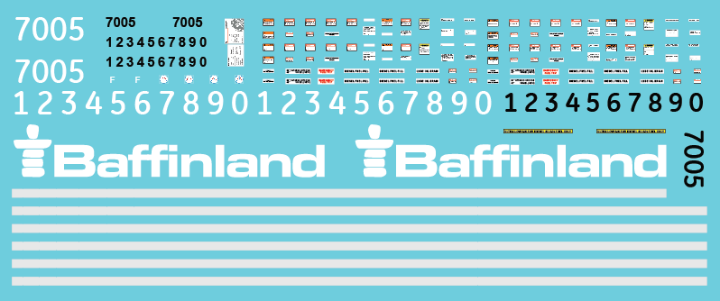 N Scale - Baffinland ES44AC Locomotive Decals