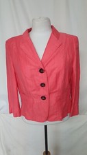 New, Ladies Jacket, Gerry Weber, Size 38, Coral, Linen, Bust 38", 1976