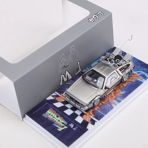 1:64 DMC I II III Back To The Future Time Machine Mr.Fusion Diecast Toy Model - Picture 16 of 29