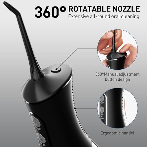 Cordless Water Flosser Pick Dental Oral Irrigator Travel Teeth Cleaner Floss NEW - Picture 15 of 17
