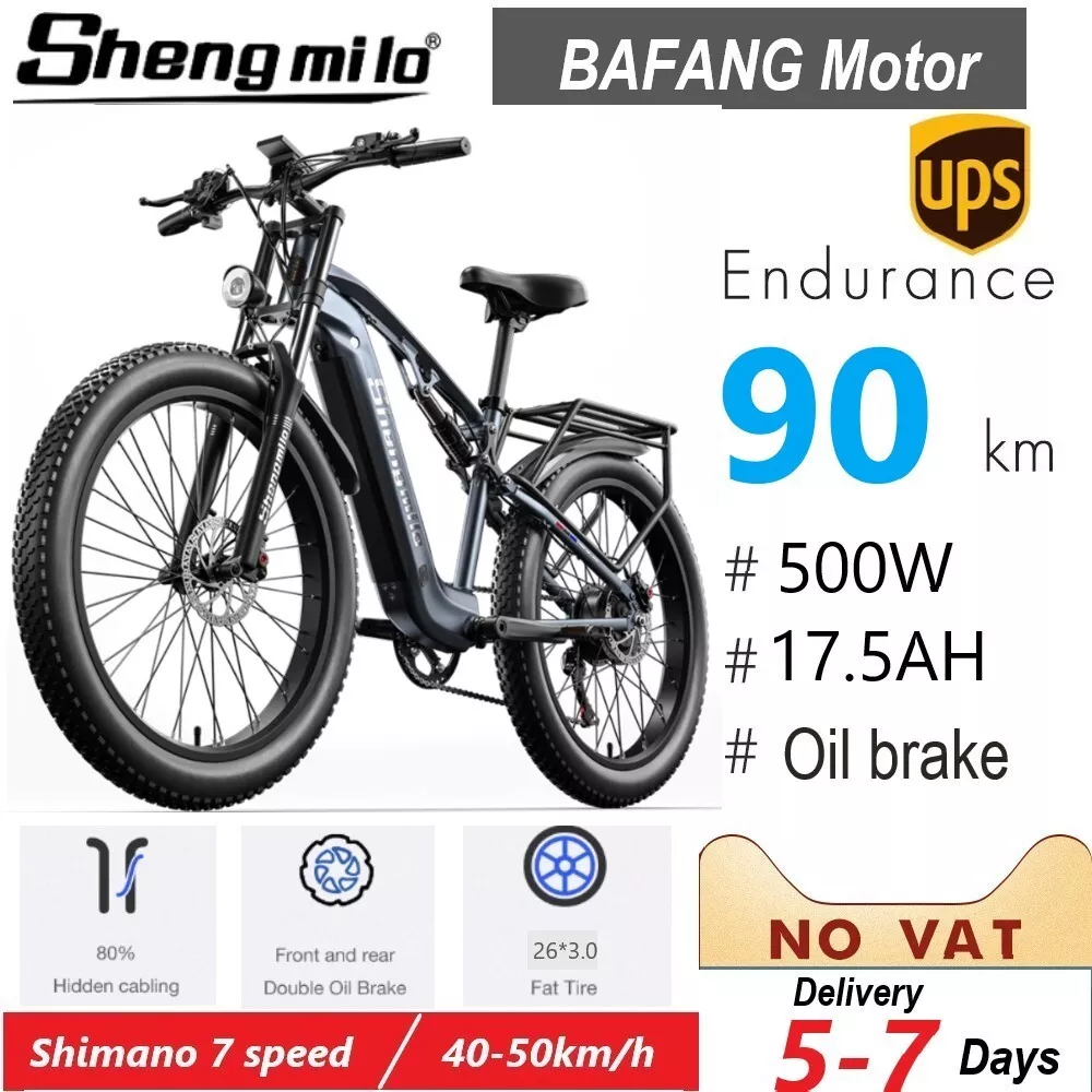 Vélo électrique 26 VTT électrique 500W BAFANG Vélomoteur Mountain Bike  Ebike