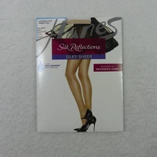 Silk Reflections Pantyhose Womens CD Transparent Silky Sheer Control Top Q00717