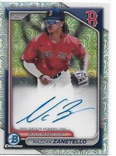 2024 Bowman Chrome Baseball Mega Box Autographs Nazzan Zanetello Red Sox