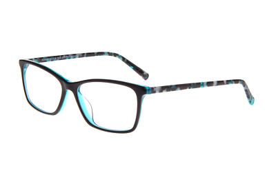 NEW RUNWAY COUTURE RCE 277 Black & Teal Eyeglasses 53mm with Runway Case