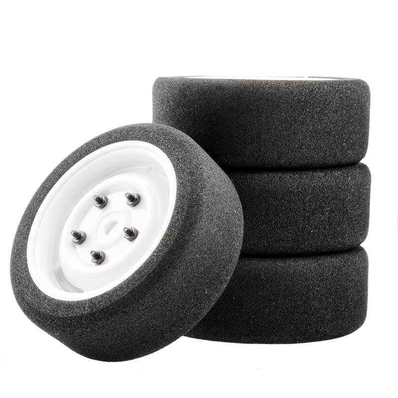 4PCS 12mm Hex RC Wheels & Tires Set - 68mm Rubber Tires W/Foam Inserts For 1/10 On-Road RC Drift Cars (Fits Traxxas, Tamiya, Etc.) - View #2