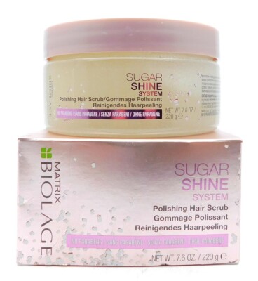 MATRIX BIOLAGE SUGAR SHINE SYSTEM POLISHING HAIR SCRUB 7.6 OZ / 220 g