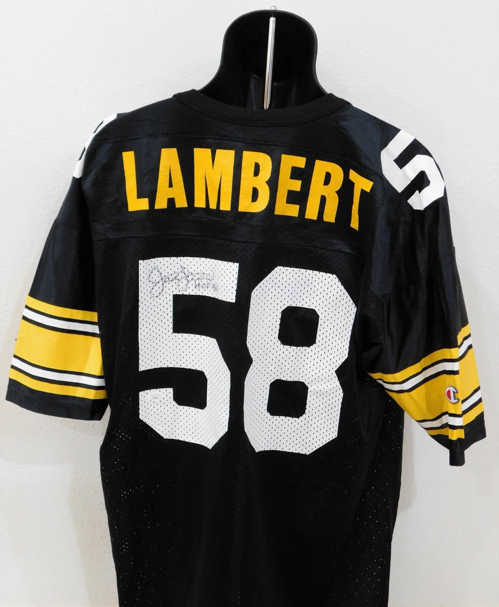 Jack Lambert Signed Pittsburgh Steelers Replica Jersey JSA Authenticated