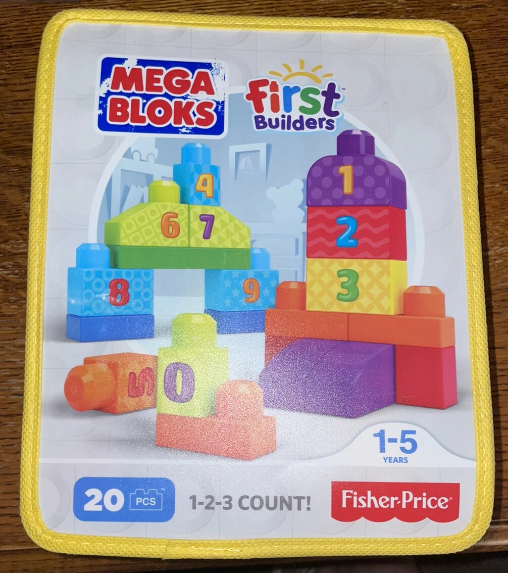 NEW Fisher Price Mega Bloks First Builders 20Pc Building Block Set