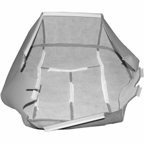 Replacement For 2003-2006 GMC Sierra 1500 2500 Front Leather Seat Cover Gray - Picture 13 of 20