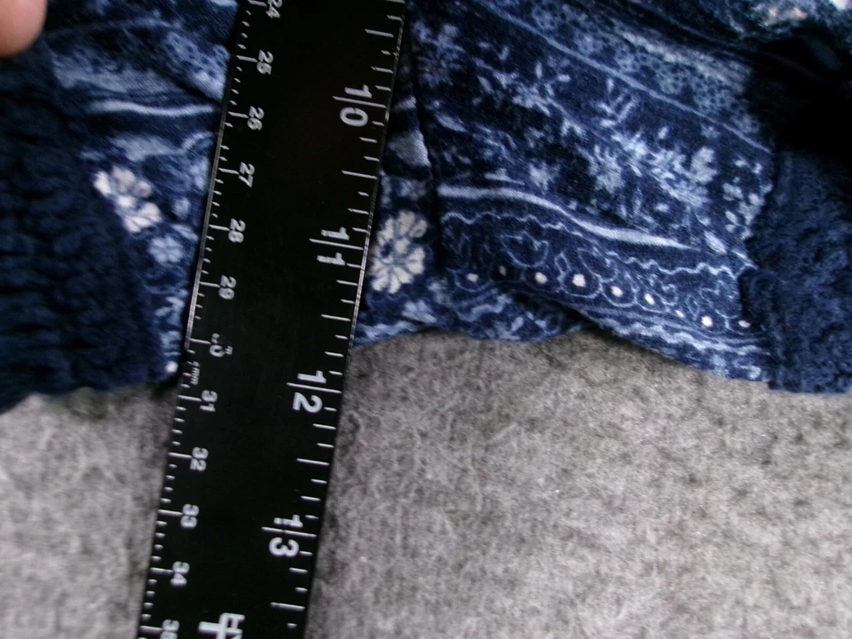 No Boundaries Shorts Womens Large Blue Coastal Beachy Lounge Causal Boho - Image 3 of 4