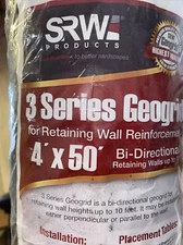 SRW PRODUCTS geogrid 4’x 50’ Retaining Wall Reinforcement