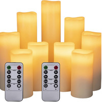 Led Kerzen Set 9 StüCk 4-9 Zoll Flammenlos