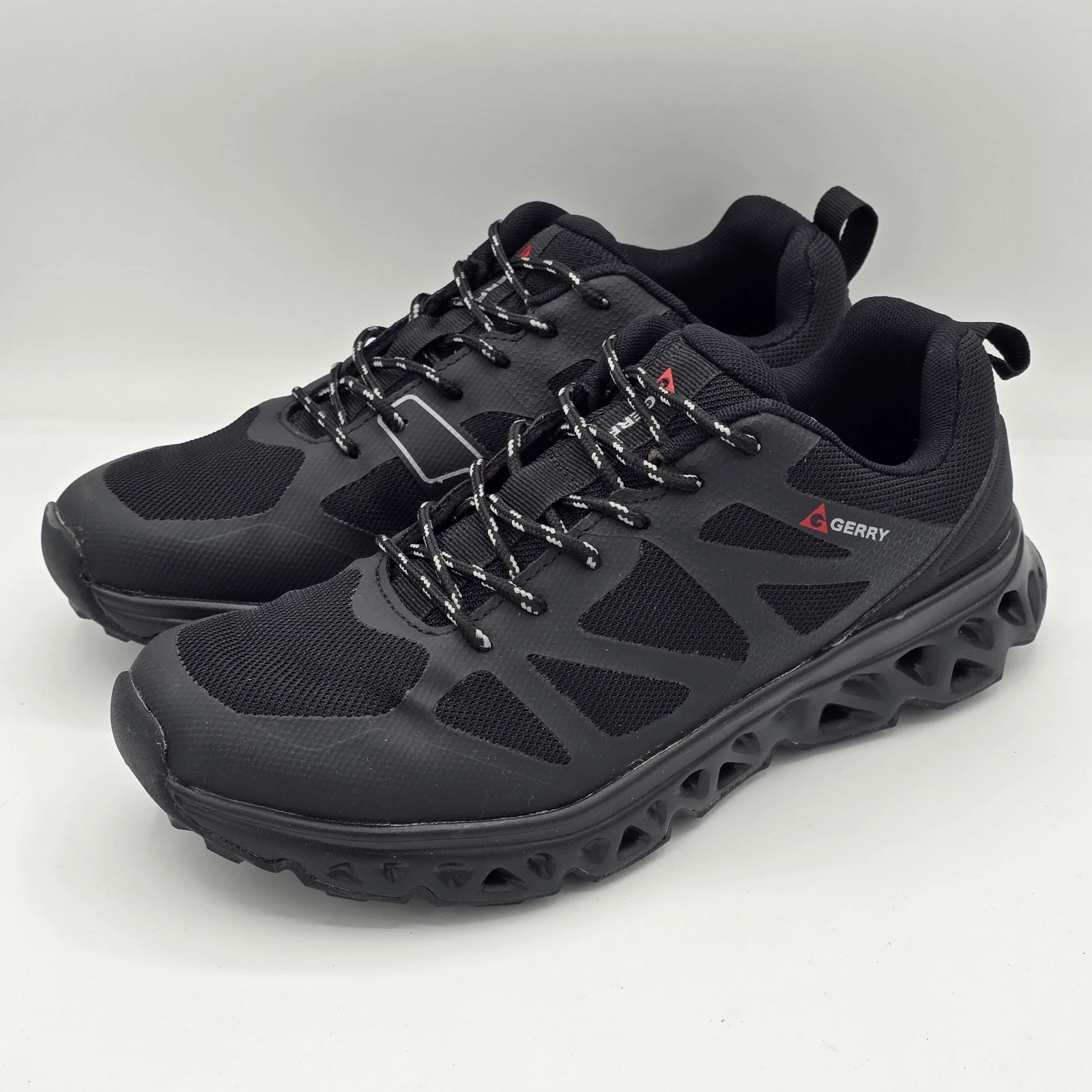 Gerry Speed Trail Shoes Men’s Hiking Athletic Sneaker Black Mesh Lightweight 10
