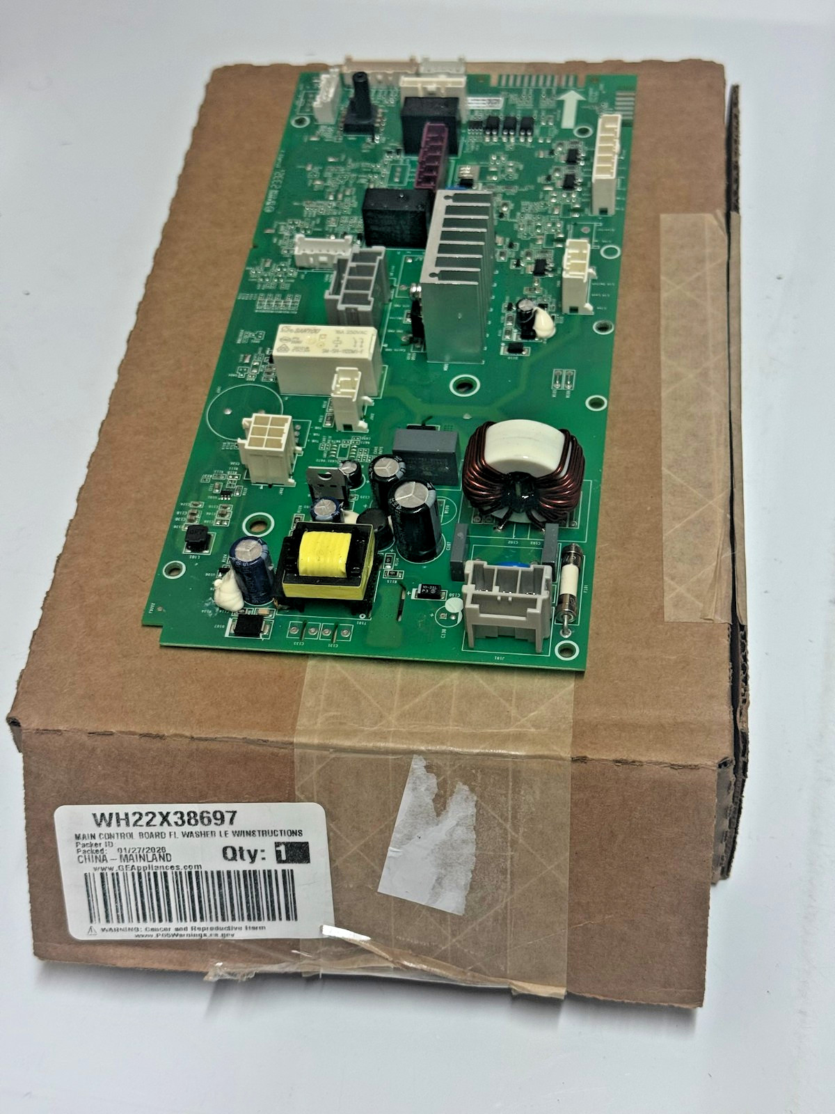 WH22X38697 GE OEM Main Control Board for Front-Loading Washer *OPEN BOX*