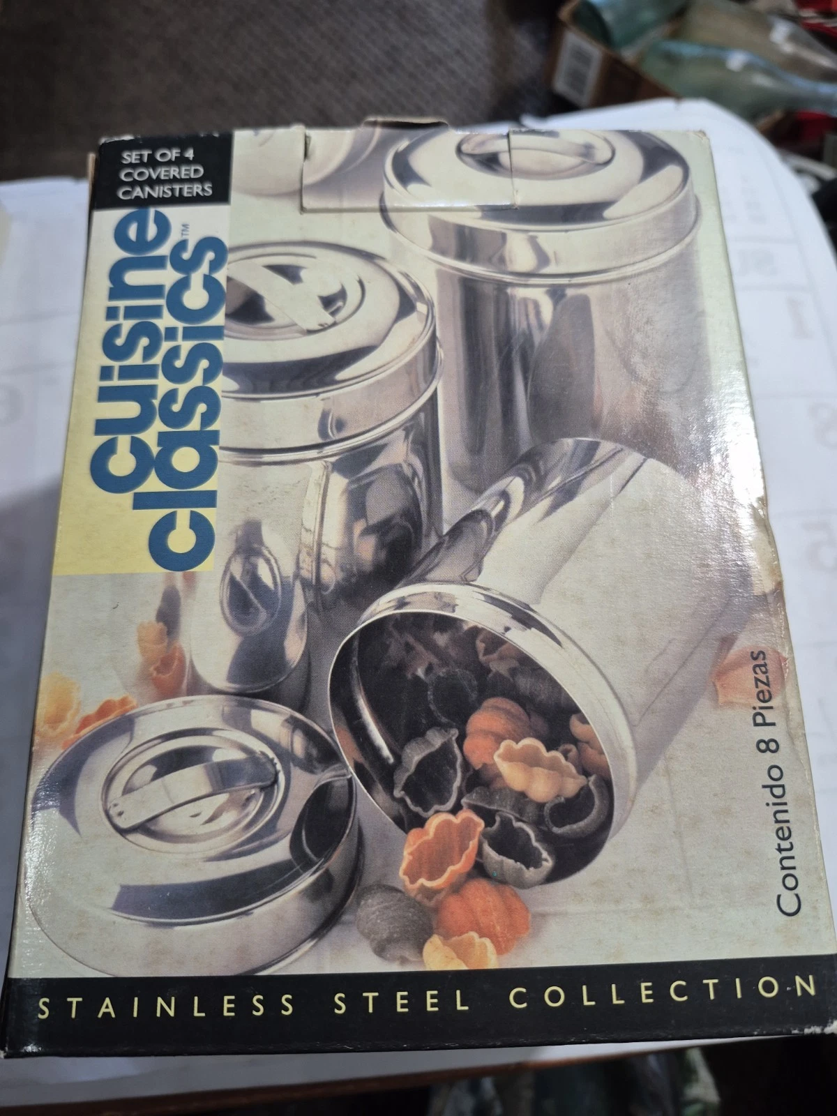 2003 Royal Cuisine Classics Stainless Steel Food Storage canister set Vtg New
Opens in a new window 