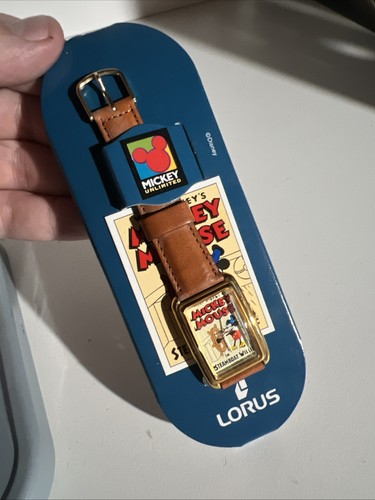 Reloj Willie Disney Mickey Mouse Steamboat de Lorus Original Lata e Instrucciones - Imagen 5 de 10