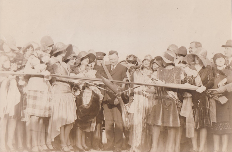 1928 Press Photo Opening Ceremony of the James River Bridge at Newport News VA