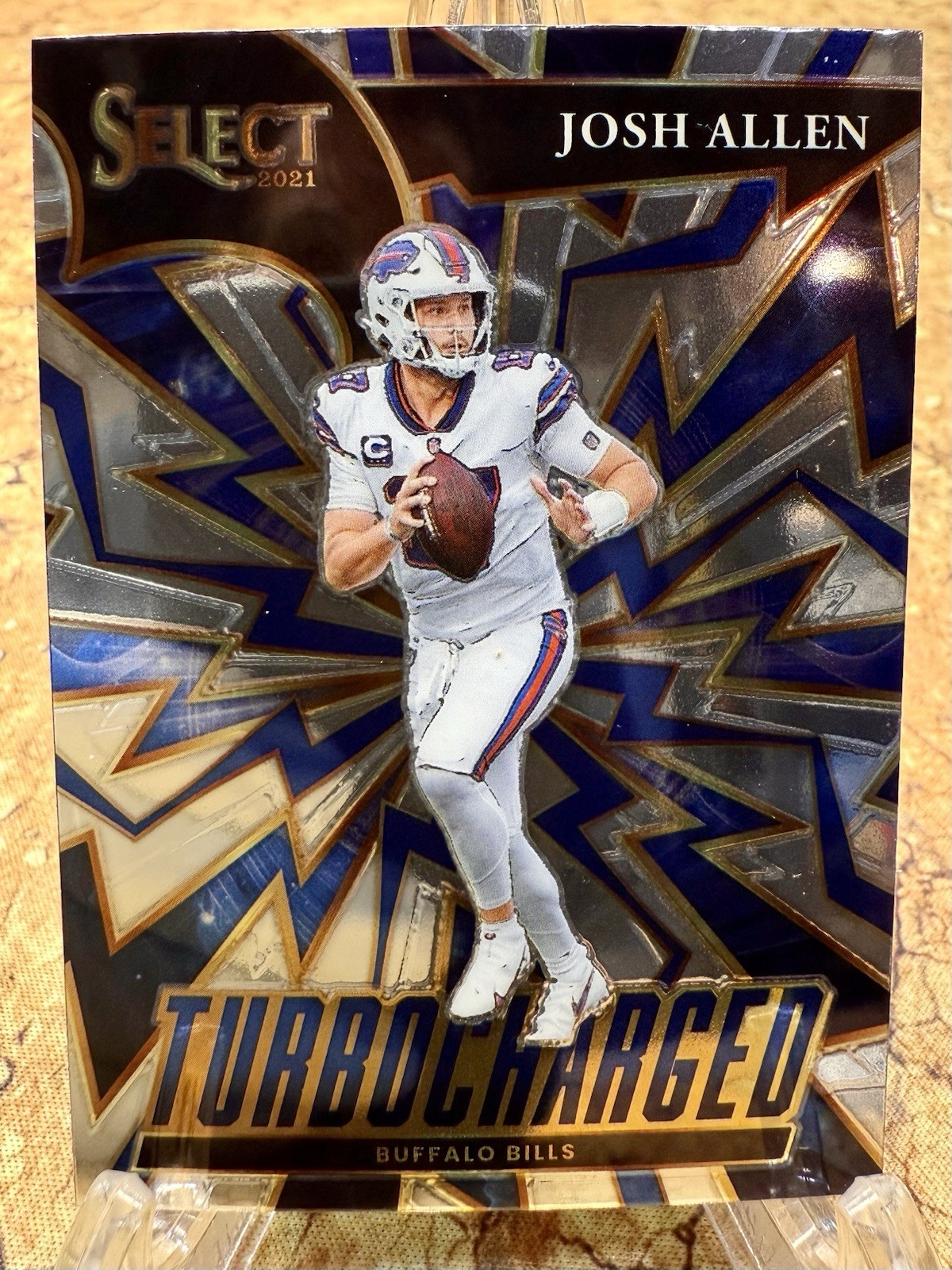 2021 Select Josh Allen #TUR-17 Turbocharged Silver Prizm Insert Buffalo Bills QB
