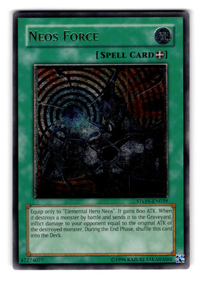 YUGIOH NEOS FORCE ULTIMATE RARE EX STON-EN039