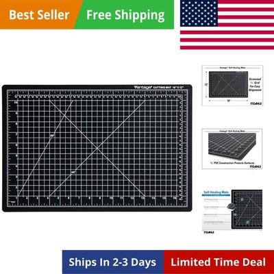 Vantage 10671  Self-Healing Cutting Mat, 12''x18'', 1/2'' Grid, 5 Layers for Max...