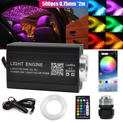 500PCS Fiber Optic Car Home Headliner Star Light Kit Roof Twinkle Ceiling Lights