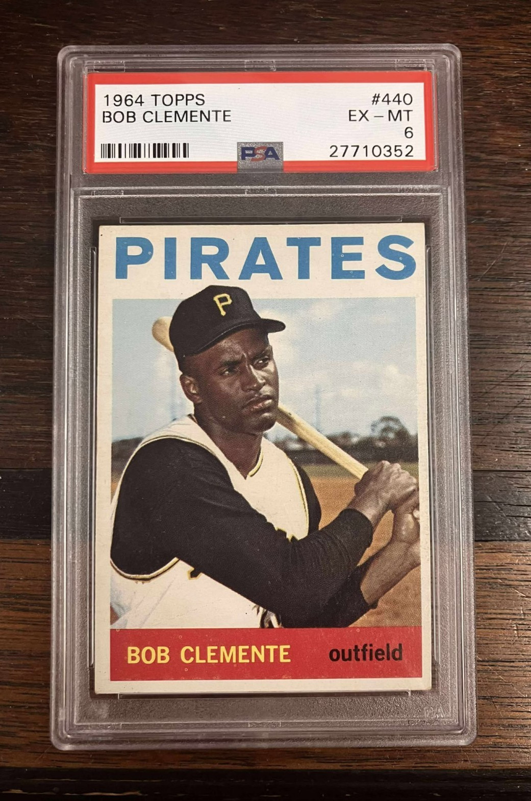 1964 TOPPS #440 ROBERTO CLEMENTE PIRATES HOF PSA 6
