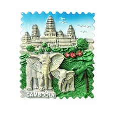 Cambodia Elephant Souvenir 3D Fridge Magnet Refrigerator Magnet Decoration