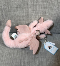 Jellycat Pink Dragon Plush Keychain Bag Charm - Cute Collectible Gift New Tags
