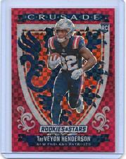 2025 Panini Rookies & Stars - Crusade TreVeyon Henderson #19 Red Plaid (RC)