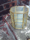 Freestanding  Glass and Brass Display Cabinet 23 cm x 17 cm x 12 cm