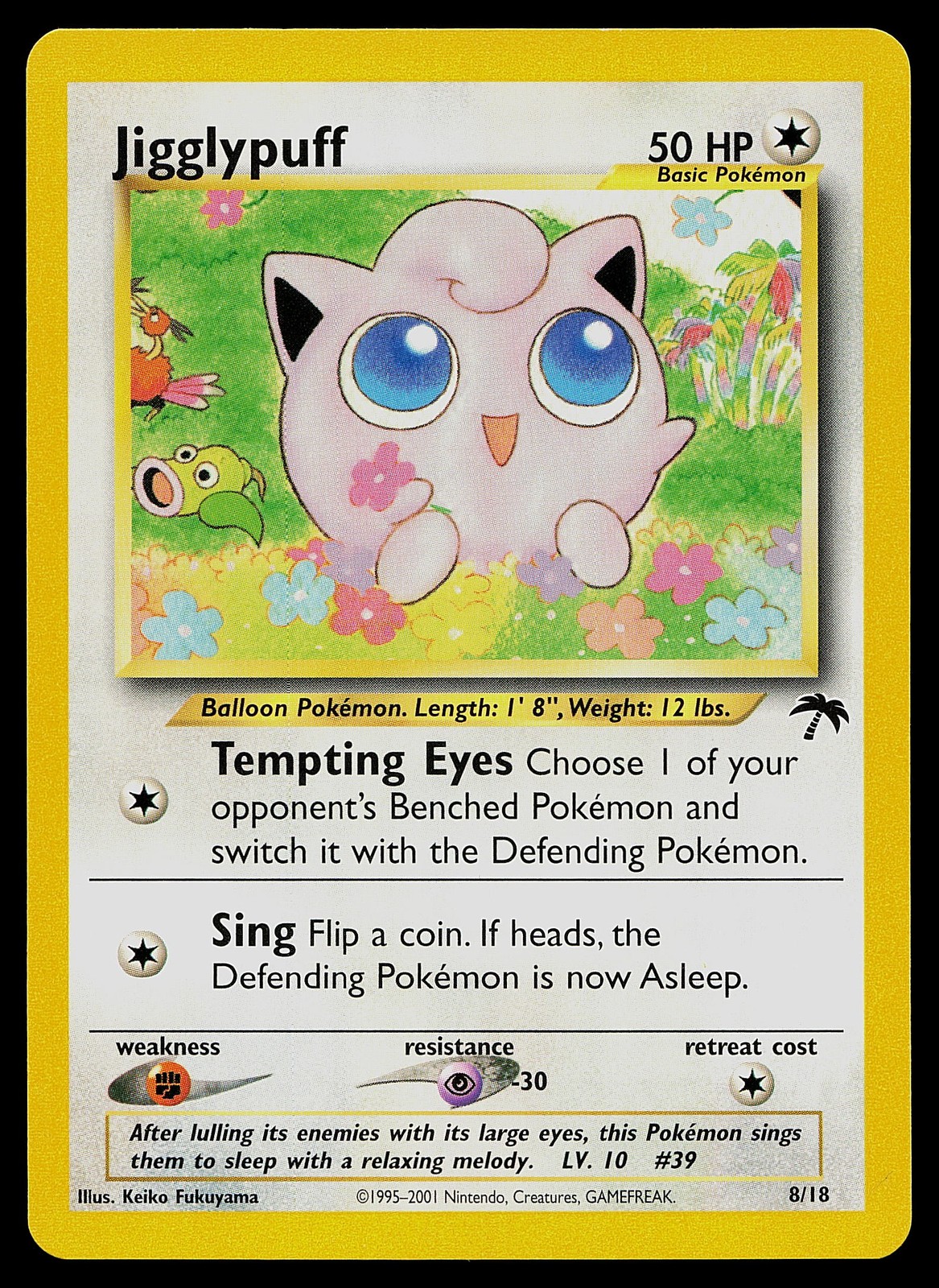 Pokemon Card - Jigglypuff Southern Islands 8/18 Promo