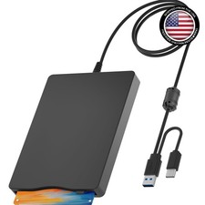 Compact and Lightweight USB 3.5 Floppy Drive - Fits Anywhere with Ease