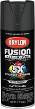 Krylon Fusion Paint & Primer Spray Paint, Matte Black, 12 oz