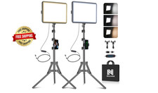 Paquete De 2 Luces Led Para Video, Luces Fotograficas Usb Regulables De 6500 K