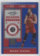 2019 Panini Contenders Optic Season Ticket Blue Prizm 93/99 Marc Gasol #45 5h0