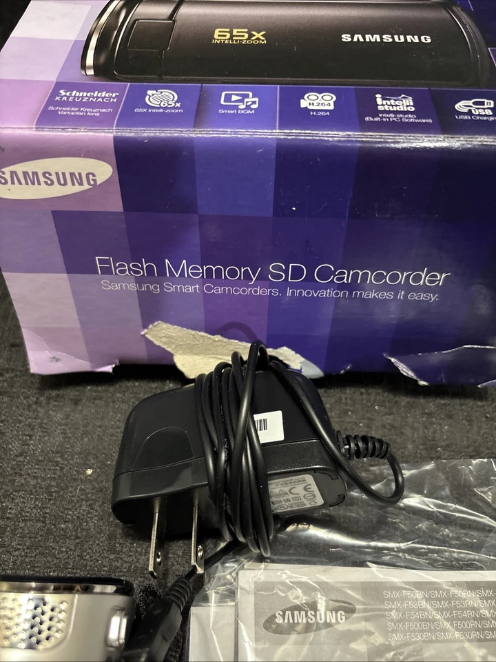 Samsung SMX-F50SN/XAA Flash Media Camcorder Tested/Works New In Damaged Box - Image 4 of 4
