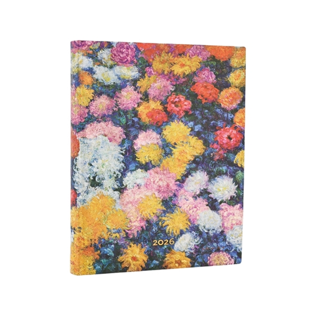 Agenda Ultra 12mesi Flexi 18x23cm Giornaliera 2026 Monet’s Chrysanthemums | Pape