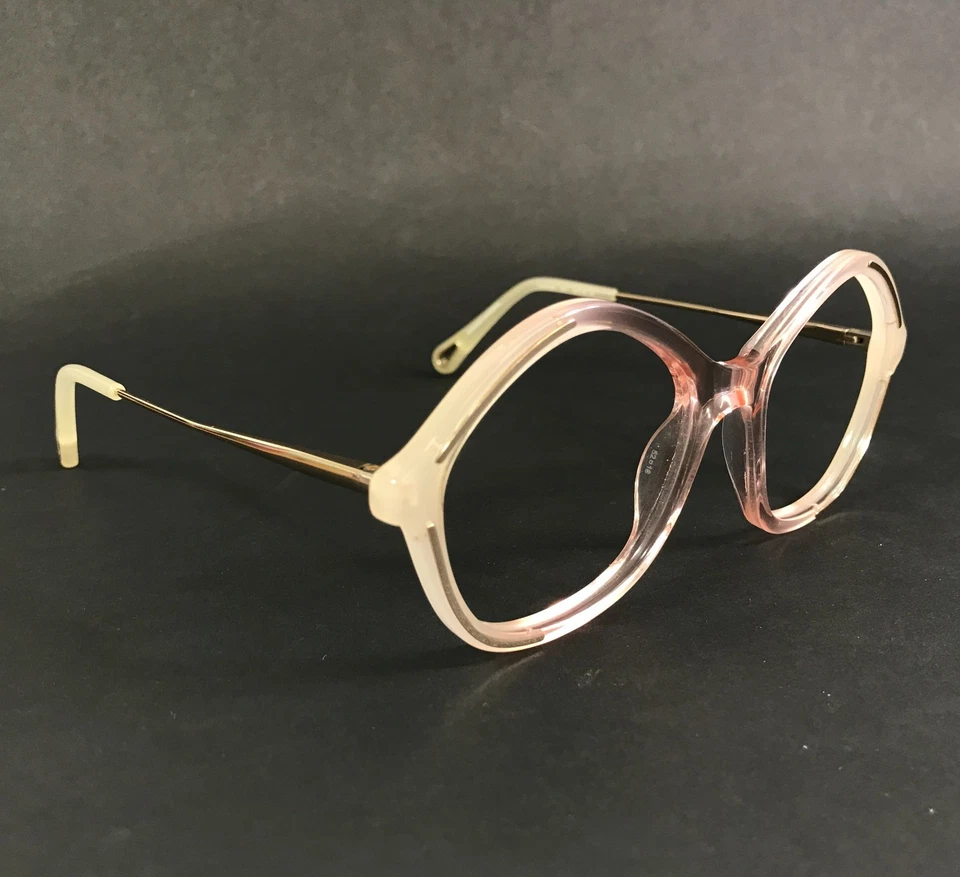 Marcos de gafas Chloe CH0062O 002 transparentes nude oro rosa redondo 52-18-140 Foto 2 de 4
