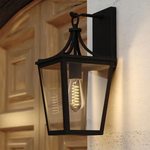 Vaxcel Lighting T0774 Cottage Grove 16" Tall Outdoor Wall Sconce - Black - Picture 6 of 6