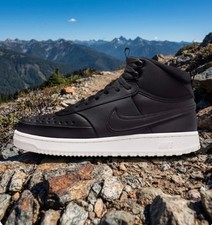 Men s Nike Court Vision Mid Winterized Shoe-Black/Phantom/Black