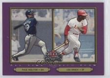2002 Fleer Fall Classic Paul Molitor Lou Brock #100 HOF 4g8