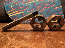 Two (2) Hanson 14mm - 1.5 Hand Threading Die - Made in the USA & Tap