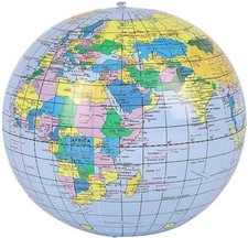 Rhode Island Novelty Inflatable Globe Replica 16-inch