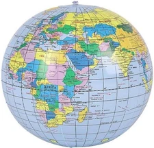 Rhode Island Novelty Inflatable Globe Replica 16-inch 