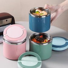 1000ml Food Thermal Jar Insulated Soup Cup Thermos Lunch Container Stainless