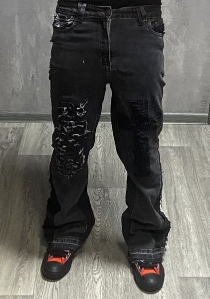 Men Jeans Black Denim 32