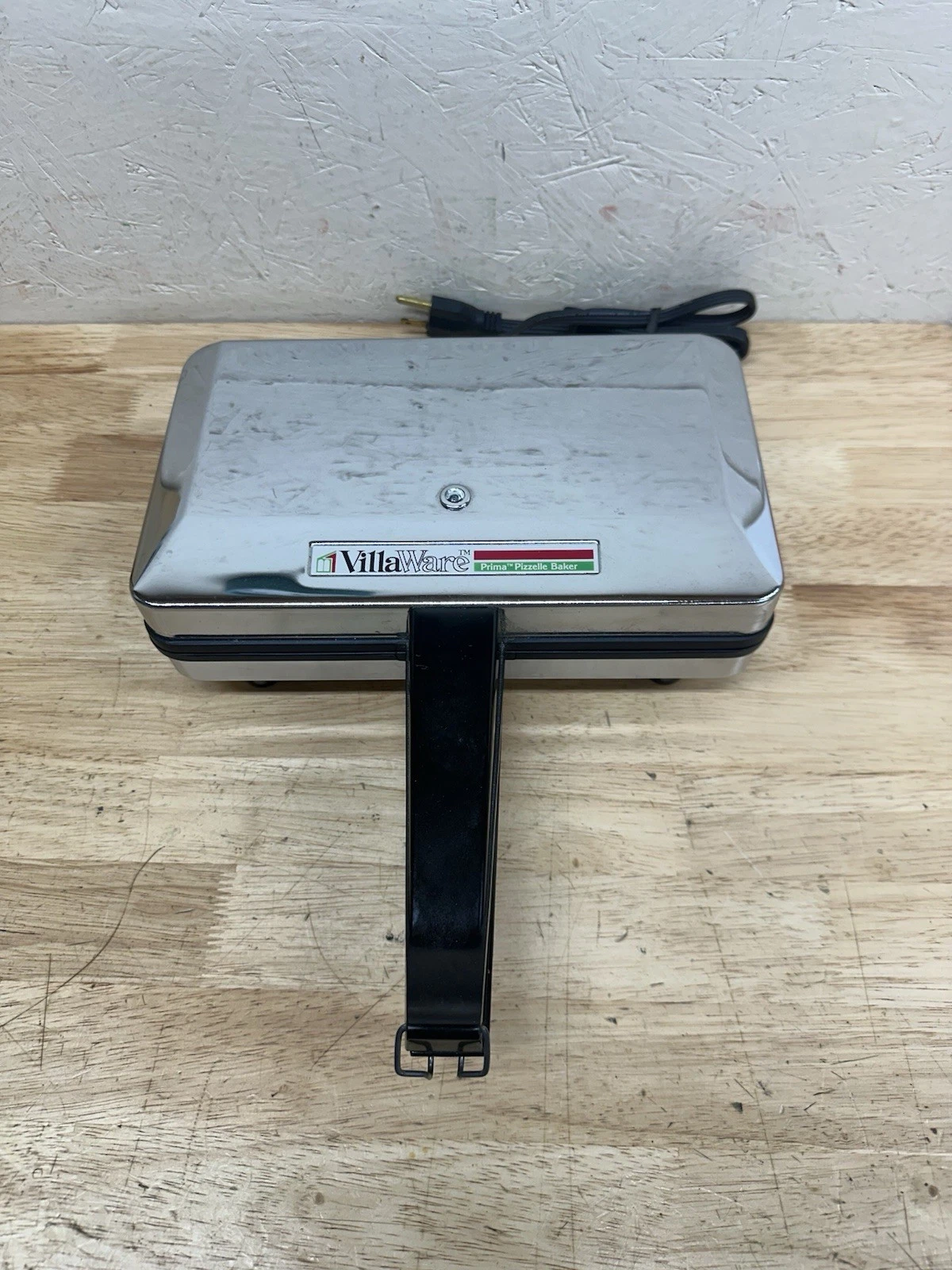 Villaware Prima Pizzelle Baker Classic Italian Cookie Maker 5000-NS Clean Tested