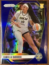 Kamilla Cardoso 2024 Panini WNBA Prizm 93 RC Rookie Blue Refractor #/199 Sky