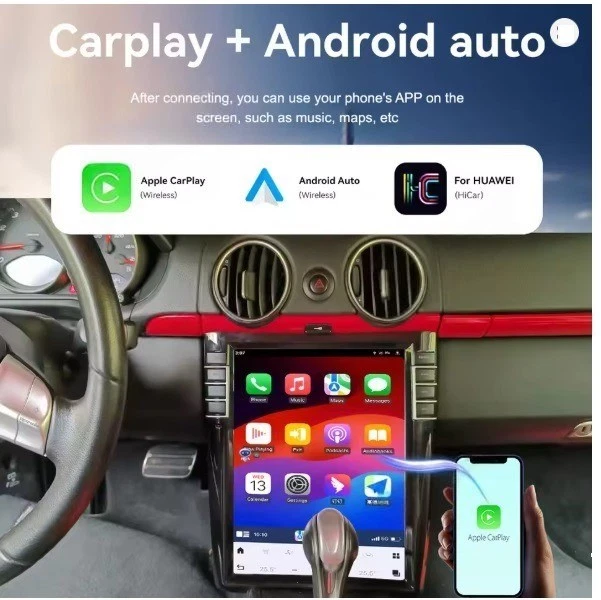 For Porsche Cayman Boxster 987 911 997 2003-2012 CarPlay Car Stereo Radio 4+64GB Foto 2 de 4